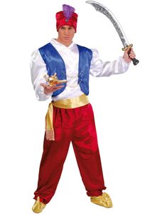 Aladdin Inspirert Herrekostyme 4 Deler