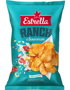 Estrella Ranch & Sourcream Potetgull 175g