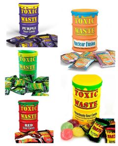 Taste Them All -  Toxic Waste Supersure Sukkertøy - Fem Smaker - Pakketilbud