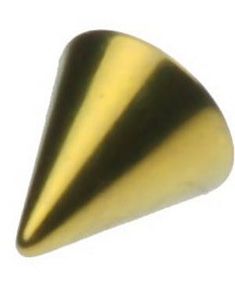 Gullfarget Spike Titankule - 4 mm