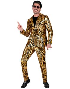 Kostymedress med Gullfarget Dyremønster Til Mann