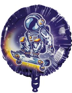 Rund Folieballong 45 cm - Astronaut Party