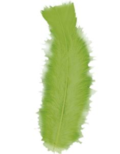 50 stk Dekorasjons/Pynte Fjær - Limegrønn