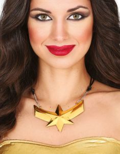 Superheltinne - Gullfarget smykke med Stjerne