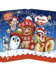 Kinder Tablet Sjokolade Adventskalender 113 gram