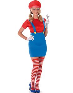 Mario Inspirert Damekostyme