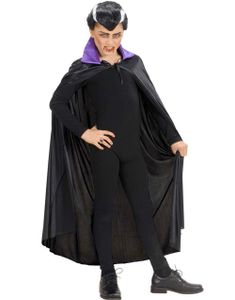 Svart/Lilla Kappe m/Krave - 110 cm