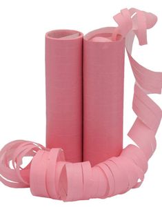 2 stk Lys Rosa Serpentinbånd