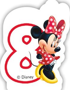 Disney Kakelys med Minni Mus med 8 Tall