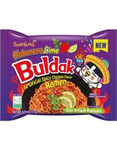 Samyang Buldak Habanero Lime Hot Chicken Flavor Ramen 130 gram (Korea)