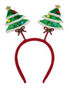 Hårbøyle med Bevegelige og Glitrende Juletrær