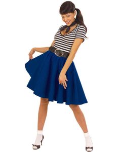 Utsvinget Rockabilly Skjørt - Blå