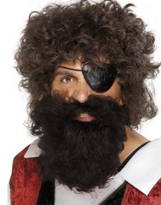 Brunt Pirat Løsskjegg