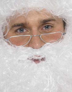 Julenissens Sølvfargede Briller