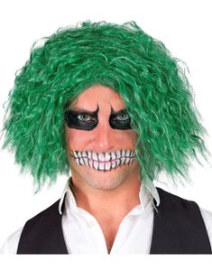 Grønn The Joker Inspirert Parykk