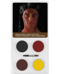 Krigsmaling - Sminkepalett 4 Farger