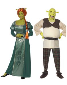 Parkostyme - Fiona og Shrek Lisensierte Kostymer