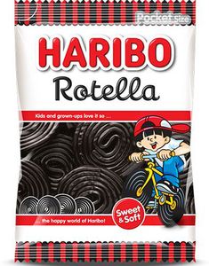 Haribo Rotella Lakrisruller 80 gram