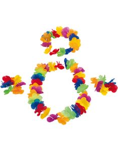 Flerfarget Hawaii-Sett med 4 Deler