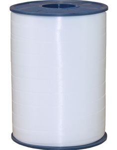 250 meter Hvitt Ballongbånd / Gavebånd - Ekstra Bred 10 mm