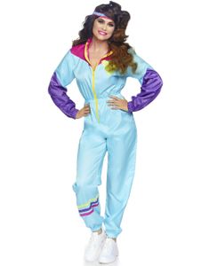 Lys Blå 80-talls Grilldress Kostyme til Dame