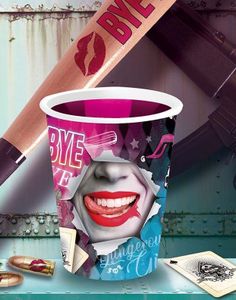 Dangerous Girl - 6 stk Harley Quinn Inspirerte Pappkopper 240 ml