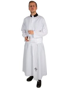Hvit Katolsk Prest - Kostyme