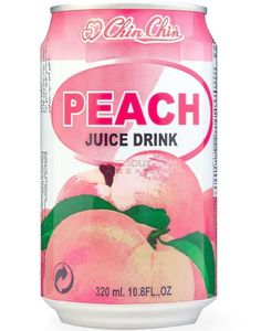 CHIN CHIN Canned Peach Drink 320 ml (Taiwan)