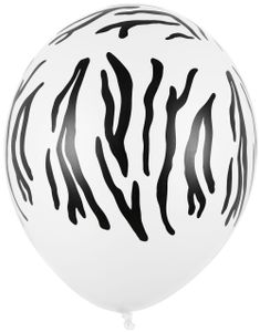 50 stk 30 cm Sebra Ballonger