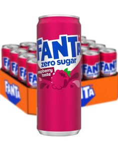 20 stk Sukkerfri Fanta Bringebær - Helt Brett 20x330 (USA Import)