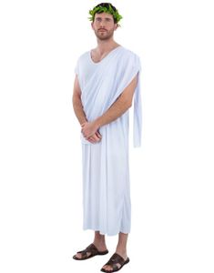 B-VARE! Gresk Unisex Toga Kostyme - Small - Feilsydd