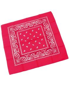 Rødt Paisley Bandana/Skjerf