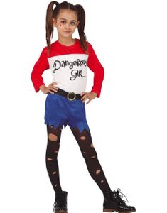 Crazy Dangerous - Harley Quinn Inspirert Kostyme til Jente