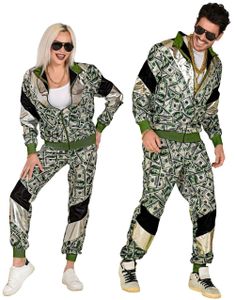 80-talls Grilldress med UV Dollarmotiv til Voksen