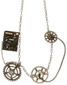 Stilig Steampunk Luksussmykke med Fire Anheng