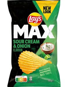 Lays Max Sourcream and Onion 185 gram