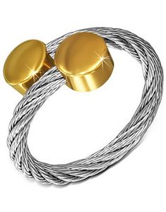 Rio de Janeiro - Sølvfarget Ring i Tvinnet Stål