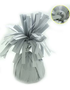 Ballongvekt i Folie med Festering - Hvit