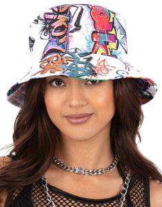 90s Graffiti Bøttehatt