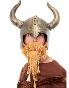 Viking Hjelm med Skjegg