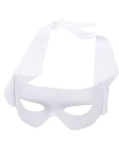 Hvit Øyemaske med Knyting