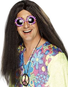 Lang Brun Hippie Parykk 