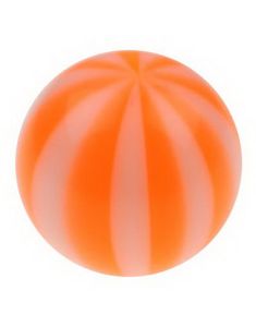 Badeball Orange - 3 mm Akrylkule til 1,2 mm stang
