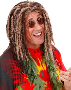 Rastafari Parykk i Lys og Mørk Brun