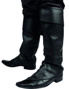 Skinnimiterte Svarte Sko-Overtrekk til Mann