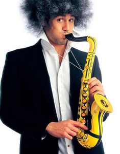 Oppblåsbar Saksofon - Gul