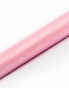 LYS ROSA Gjennomsiktig Organzaløper 36 cm x 9 meter