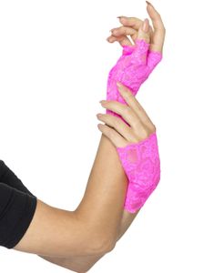 Neonrosa Blondehansker