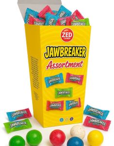 Zed Candy Assorted Jawbreakers - Gaveboks med Forskjellige Jawbreakere med Tyggegummikjerne 198 gram
