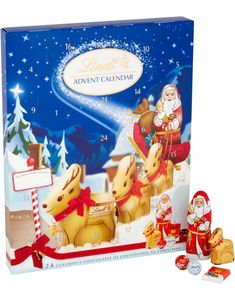 Lindt Lindor Melkesjokolade og Trøffelsjokolade Adventskalender 160g